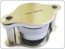 25mm x 16 magnification.