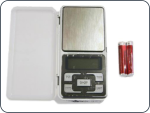 Pocket scales weigh up to 200 grams by 0.01 gram increments.